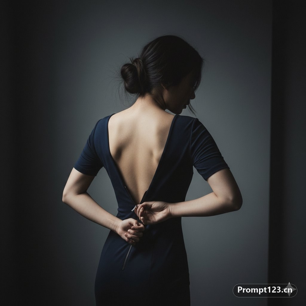 正在更衣的女生