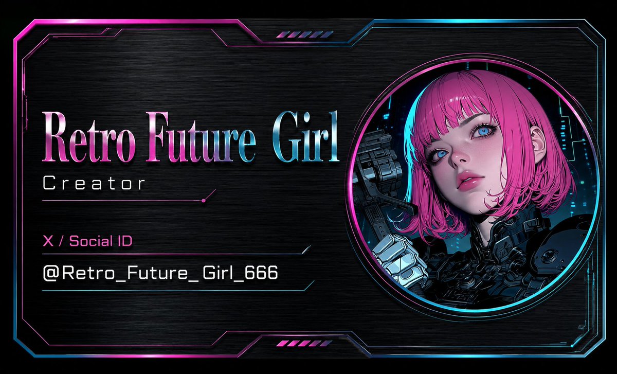 Cyberpunk AI Creator Card